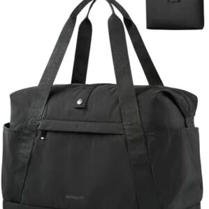 BAGSMART For Spirit Airlines Personal Item Bag, 23L Foldable Weekender Bags for Women Gym Tote Overnight Bag for Travel