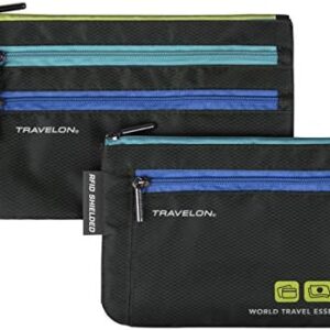 Travelon World Travel Essentials Set of 2 Currency and Passport Organizers