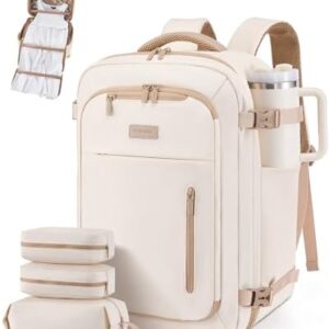 LOVEVOOK Travel Backpack for Women Men with Garment Bag, 40L Carry on Backpack as TSA Personal Item Flight Approved, Luggage Daypack Fits 17.3" Laptop, Overnight Business Weekender Travel Essential