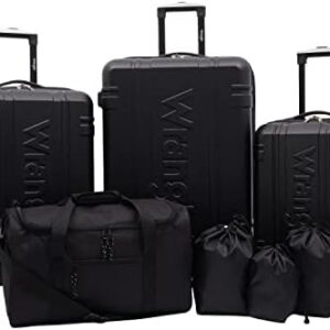 Wrangler Venture Luggage and Travel, Black, 7-Piece Set