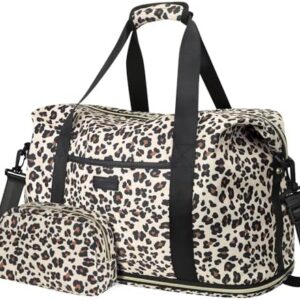 Expandable Travel Duffle Bags Weekender Overnight Bags for Women Men Hospital Bag for Women Labor Delivery with Toiletry Bag Waterproof