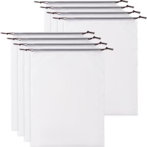 Hoewina Transparent Shoe Bags for Travel with Rope 8PCS Large Clear Shoe Bag Storage 11.8in X 15.7in Portable Travel Shoe Bags for Men and Women