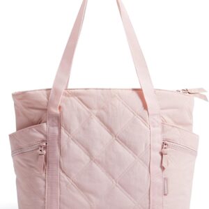 BAGSMART Tote Bag for Women, 20L Puffer Work Tote with Zipper, Travel Essentials Quilted Nurse Hospital Bag