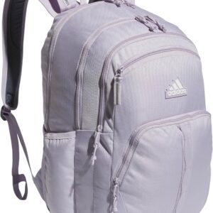 adidas Prime Backpack for Work, Travel Bag for Women and Men with Padded Compartment for Laptop, Silver Dawn Grey/Onix Grey/2, One Size